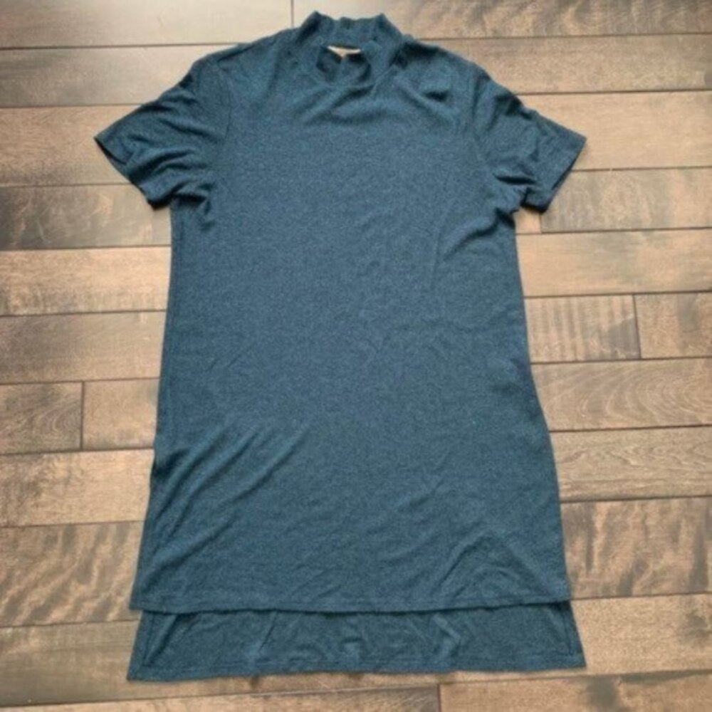 Anthropologie Bordeaux Mock Neck Top